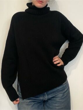 Polo Ralph Lauren Black Turtleneck Sweater - Knit